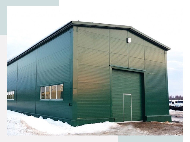 Двускатные ангары в Таганроге