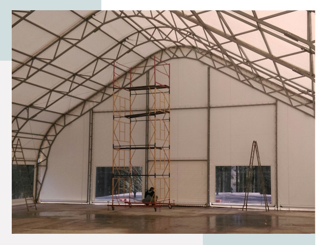 Шатровые ангары в Таганроге