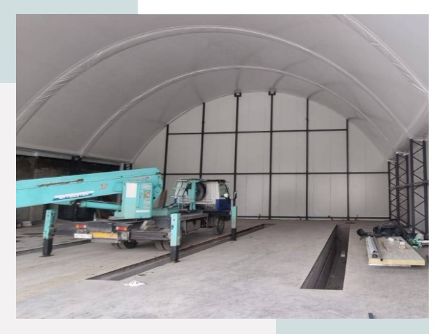 Внутреннее оснащение ангаров в Таганроге