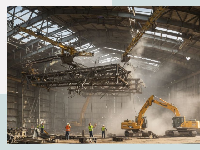 Демонтаж ангаров в Таганроге от 611 руб. за м²