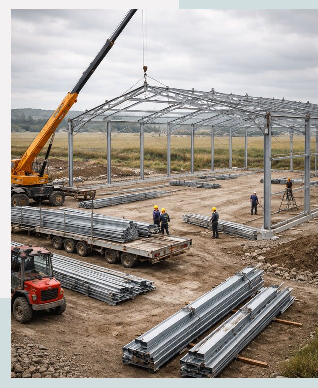 Строительство ангаров для сельхозтехники в Таганроге под ключ