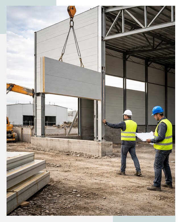 Склад из сэндвич панелей под ключ в Таганроге от 9672 р. | СтальСтрой-Тгн