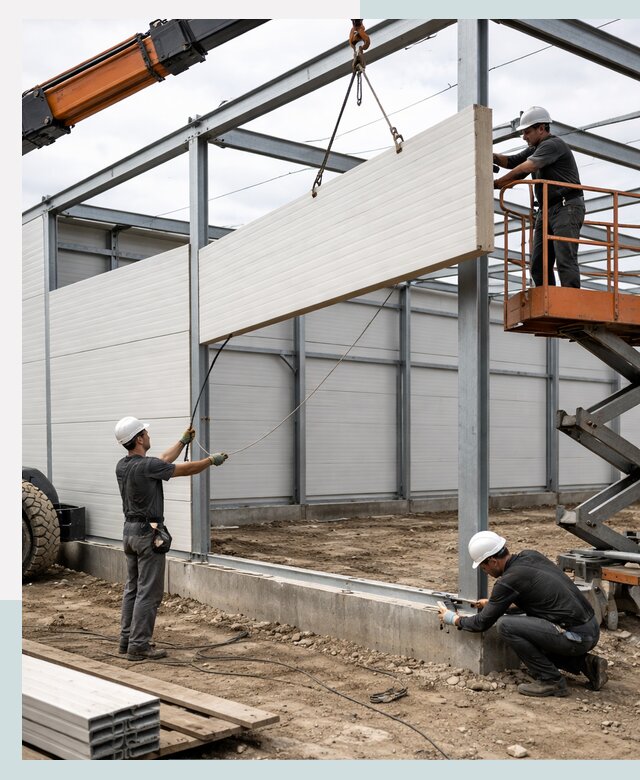 Строительство складов из сэндвич панелей в Таганроге под ключ